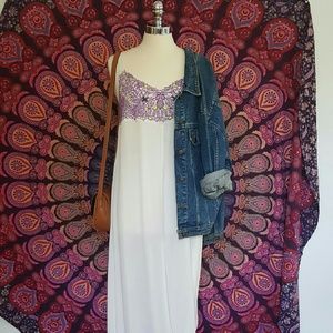 Boho Maxi Dress NWOT SIZE MEDIUM